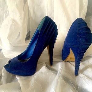 Quipid Royal Blue high heel pump